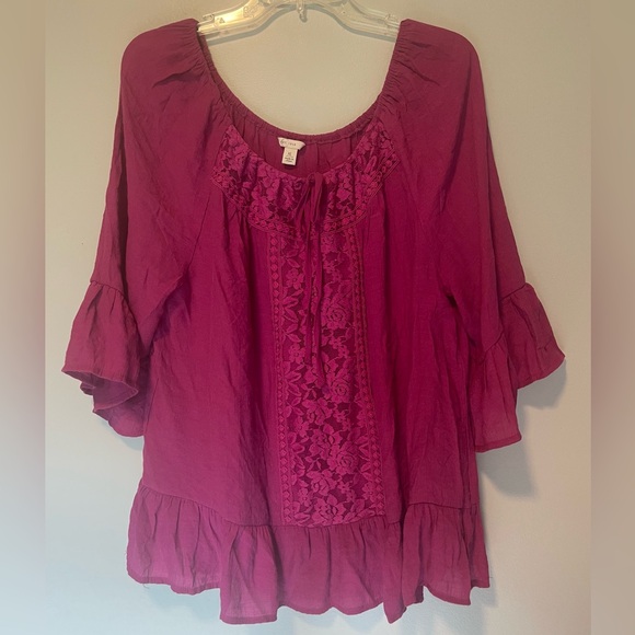 NWOT EST 1946 Women’s Semi Sheer Tunic Top Sz XL - Picture 1 of 7